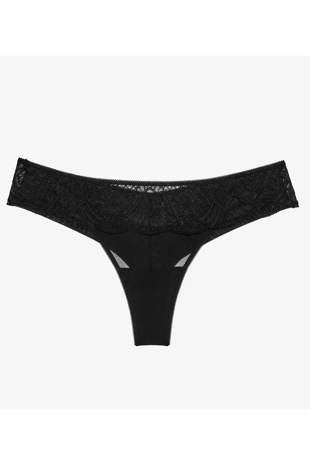 Трусики бразилиана с кружевом Делисью С170 black