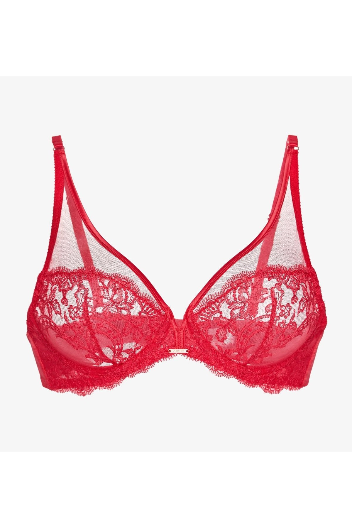 Мягкий бюстгальтер с вышивкой Джелато БМ10 red