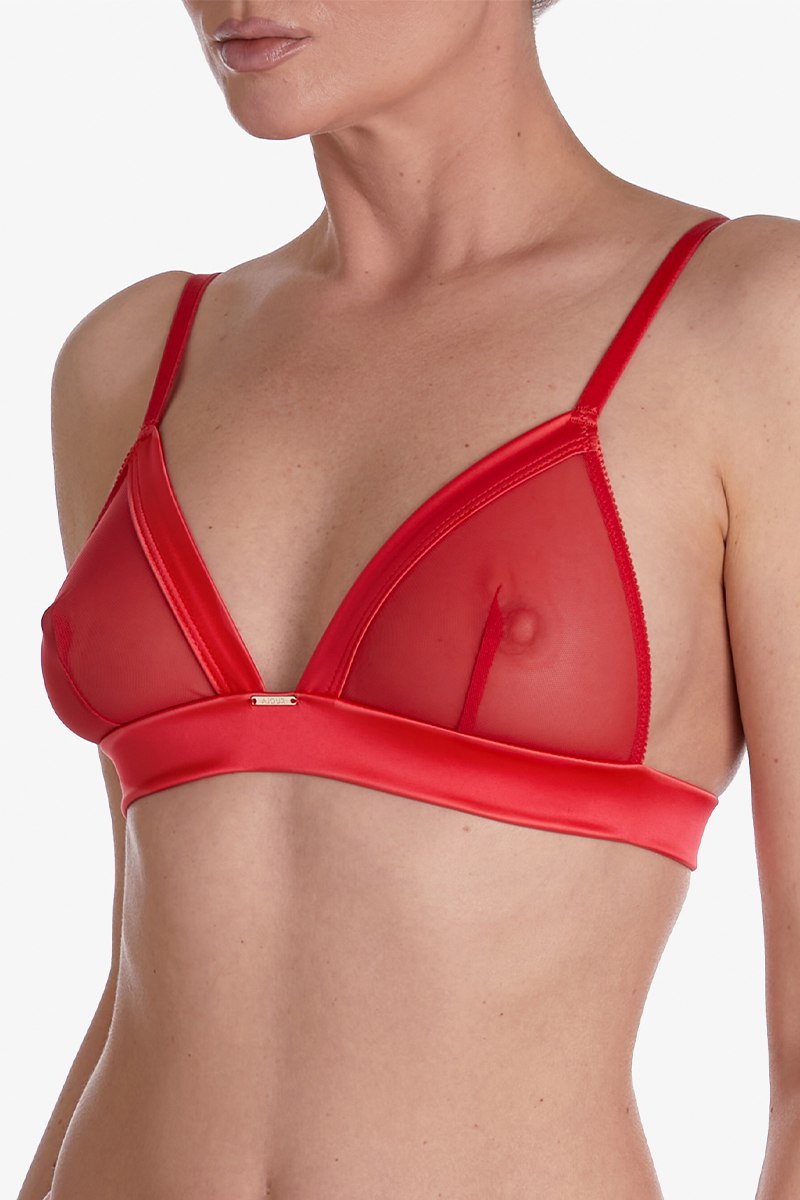 Бралет из микросетки Джелато БМ3 red