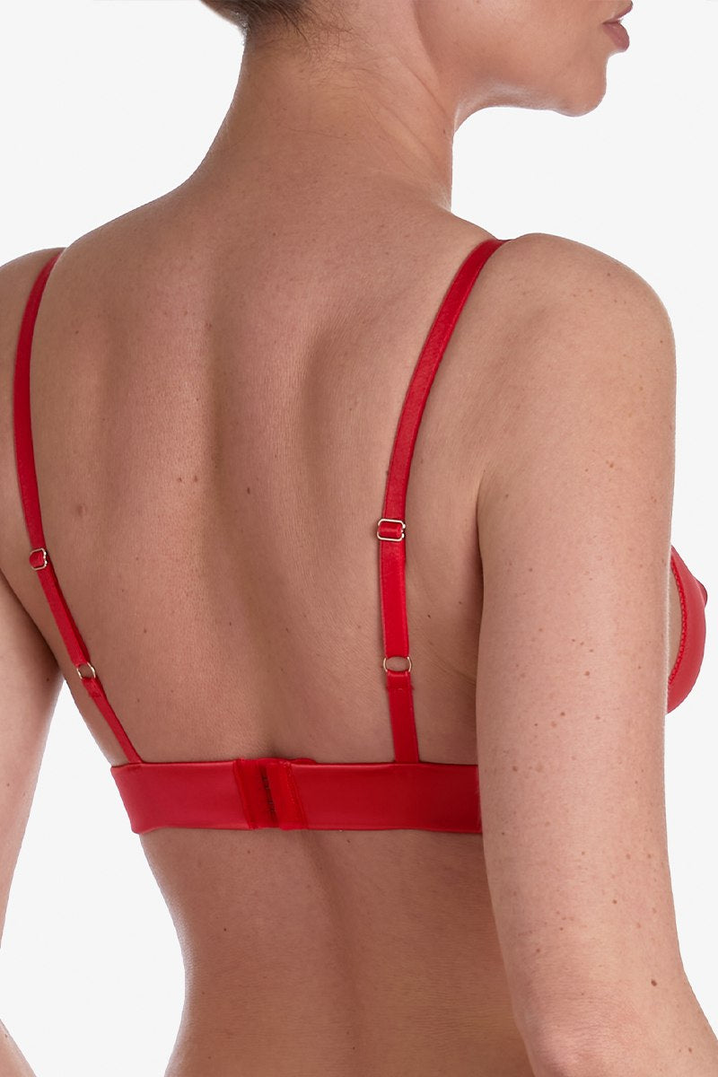 Бралет из микросетки Джелато БМ3 red