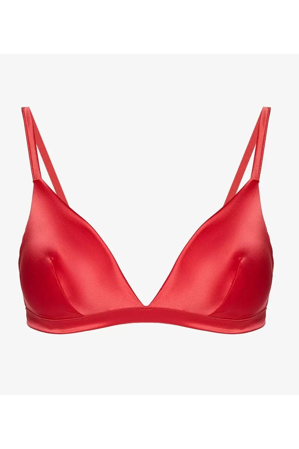 Мягкий бралет из атласа Джелато БМ 4 а red