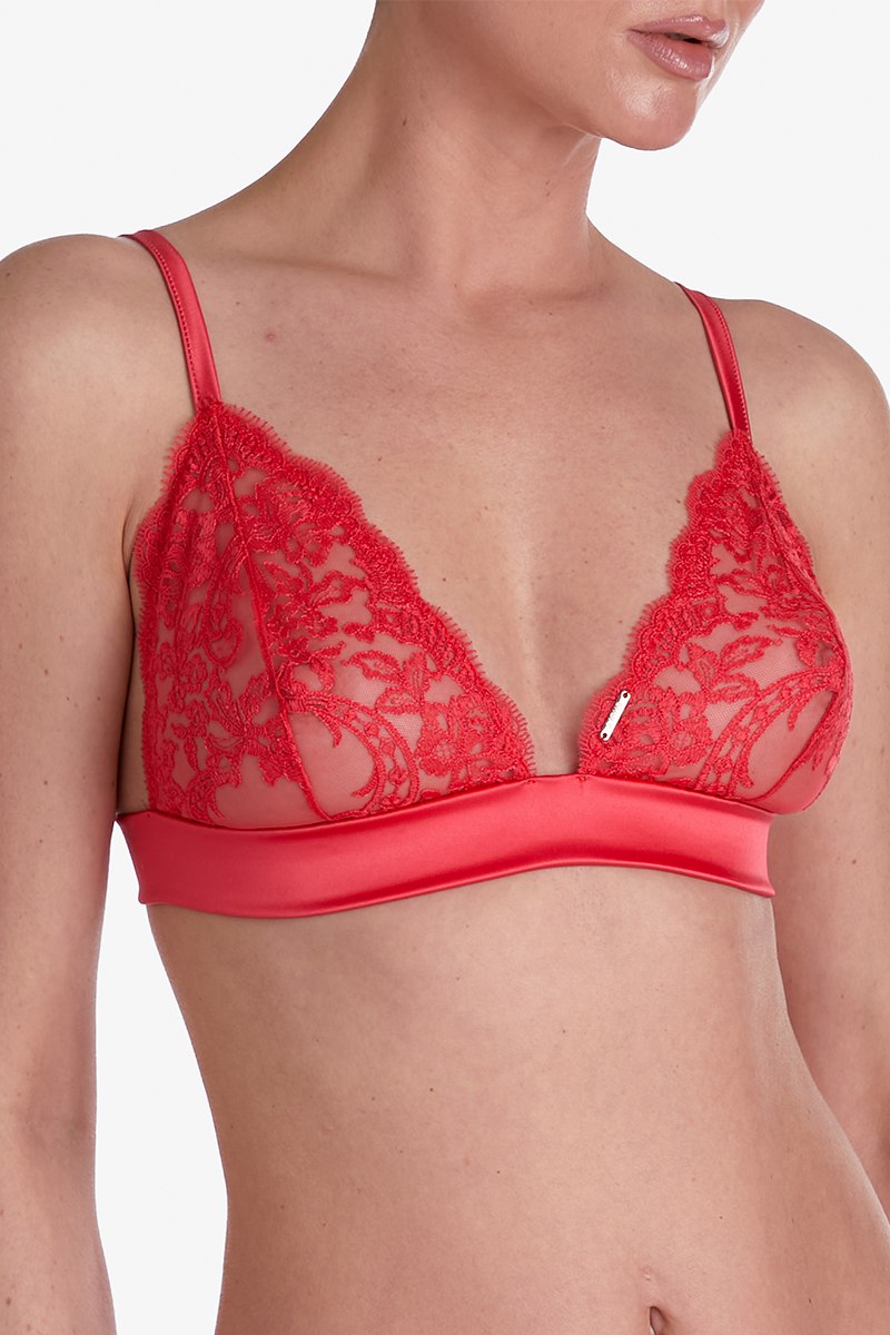 Мягкий бралет с вышивкой Джелато БМ4 red