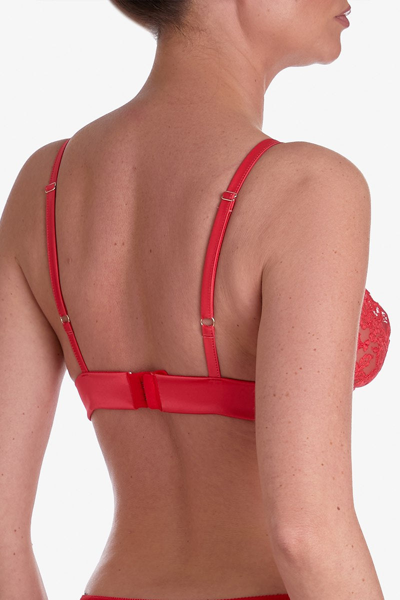 Мягкий бралет с вышивкой Джелато БМ4 red