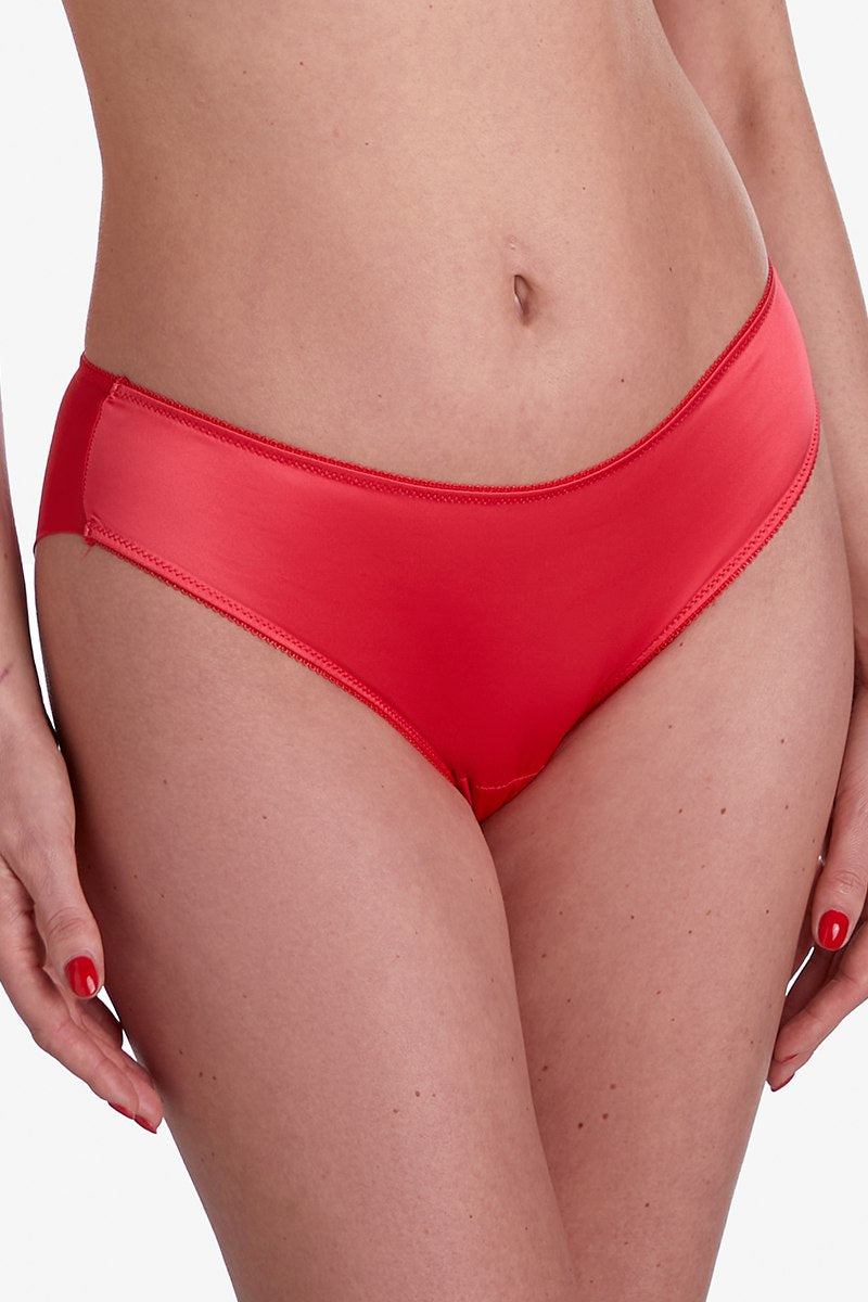 Трусики слип из сатина Джелато Т88 red