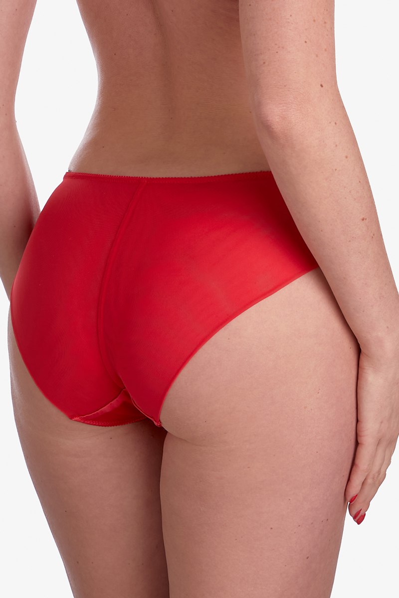 Трусики слип из сатина Джелато Т88 red