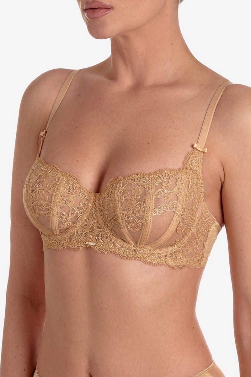 Бюстгальтер балконет на косточках Калиссон БМ101 gold
