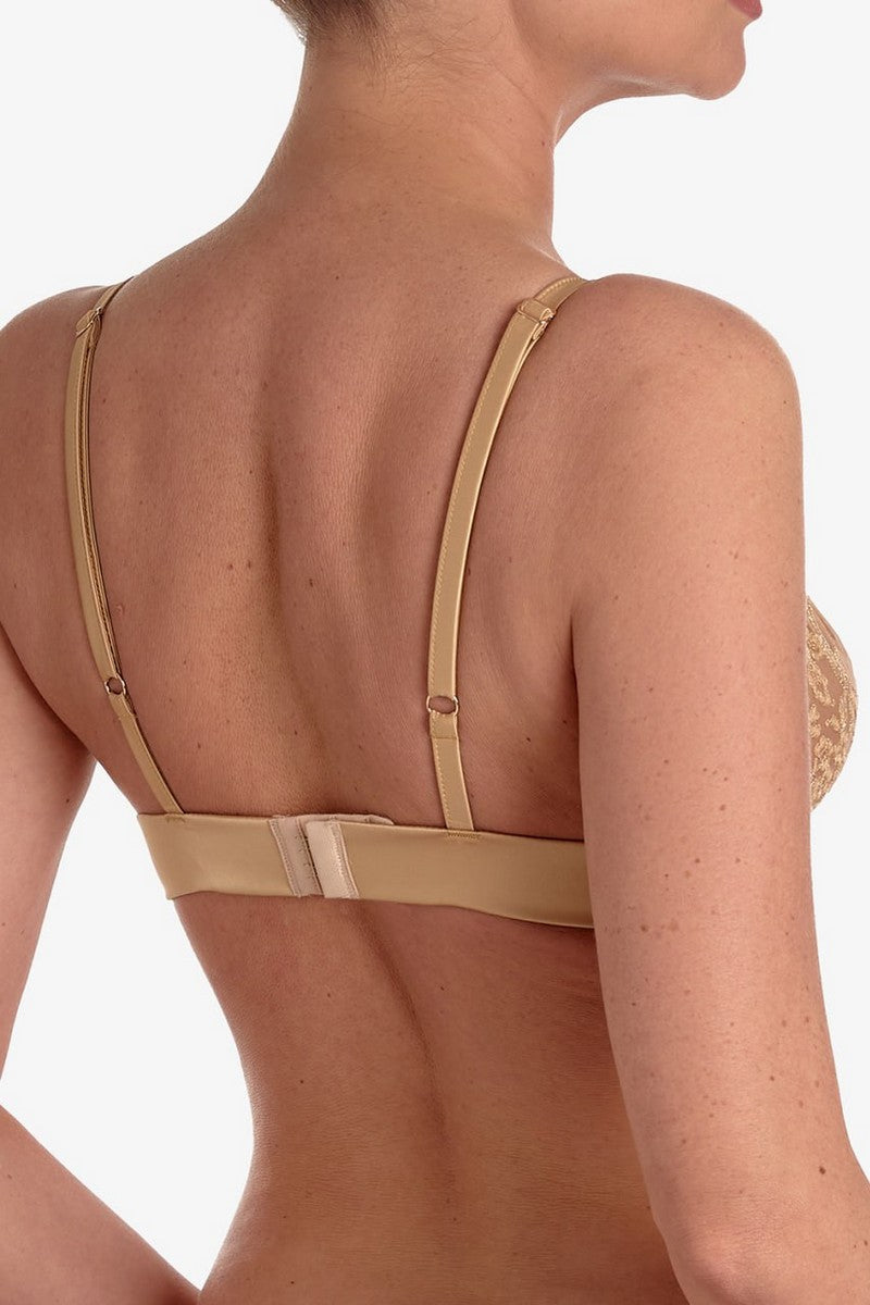 Бралет с цветочной вышивкой Калиссон БМ4 gold