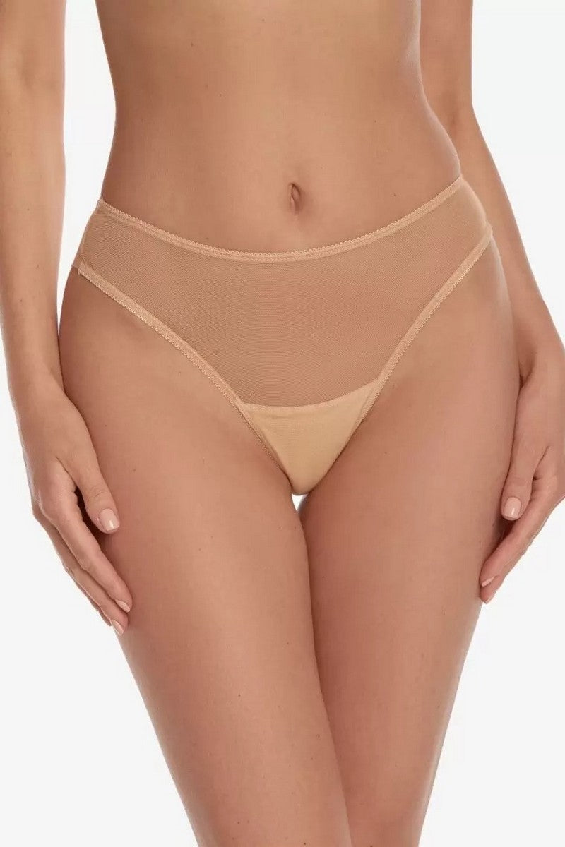 Трусики стринг из микросетки Калиссон С176 gold