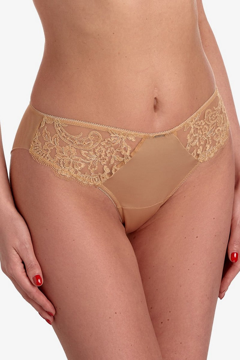 Трусики слип с вышивкой Калиссон Т52 gold