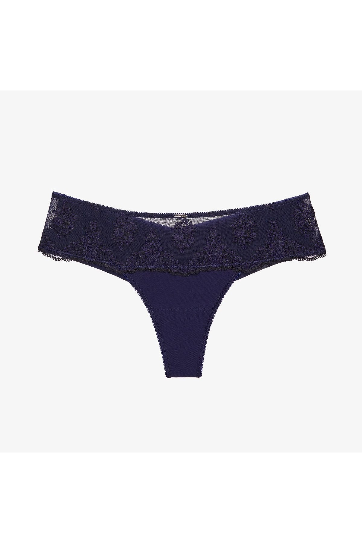 Трусики бразилиана с вышивкой Каприсью С170 blue