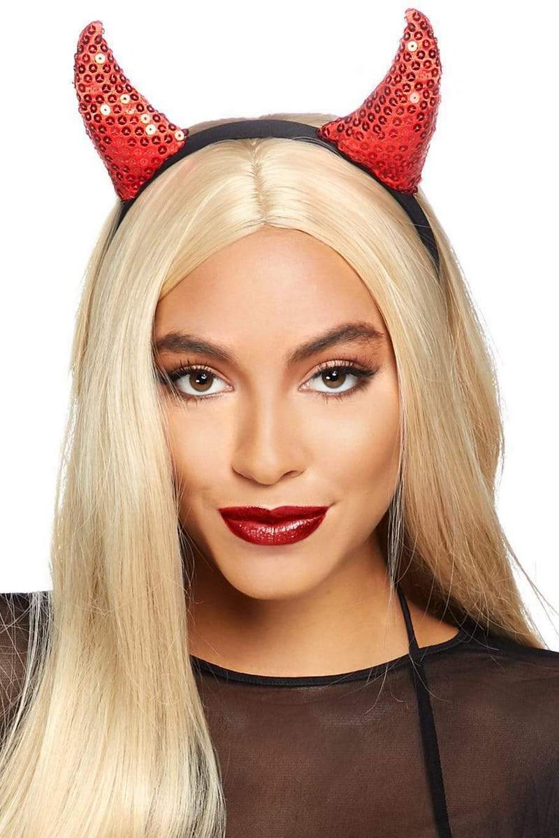 Рожки с пайетками Sequin devil horns
