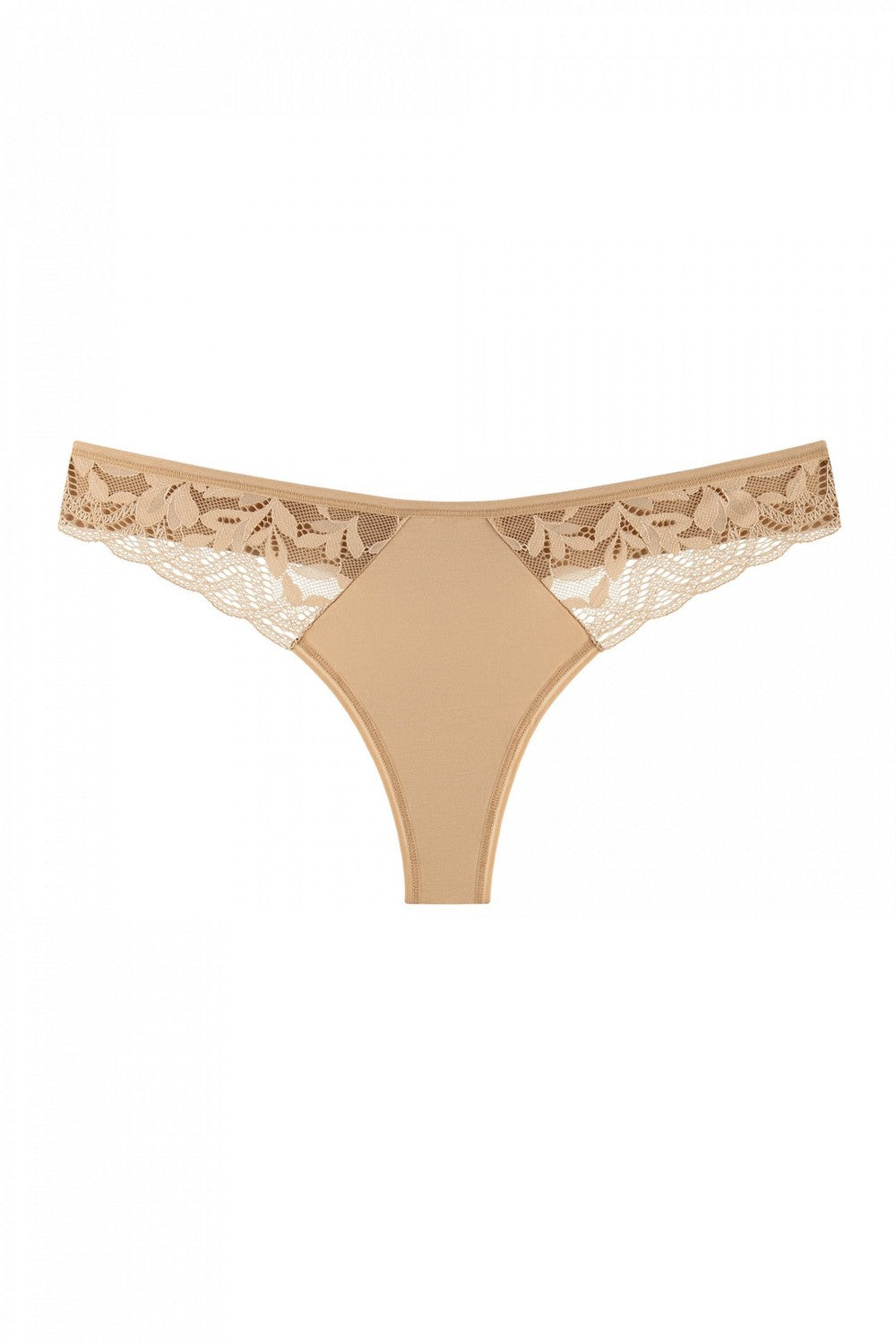 Трусики стринг с кружевом 2004-12 beige
