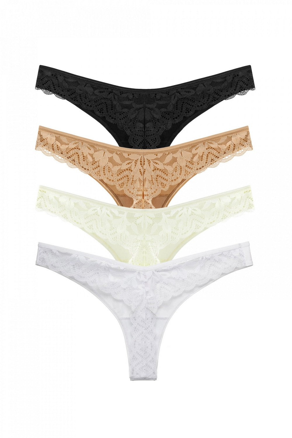 Хлопковые трусики стринг 2004-15 (4 шт.) 01/02/03/04