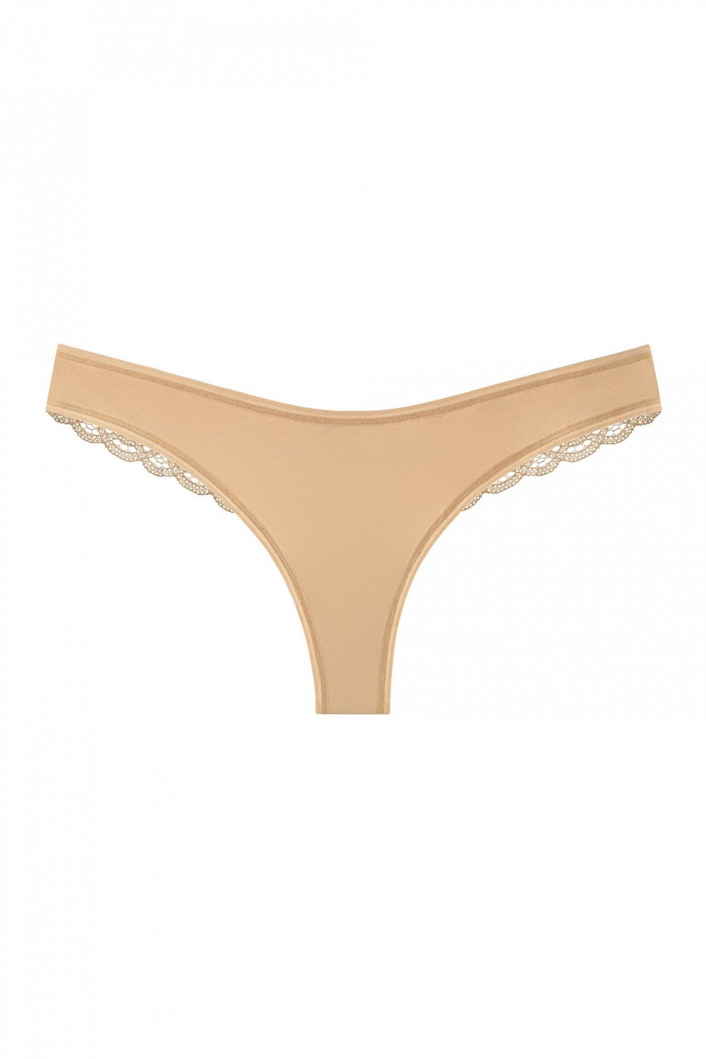 Хлопковые трусики стринг 2004-15 beige