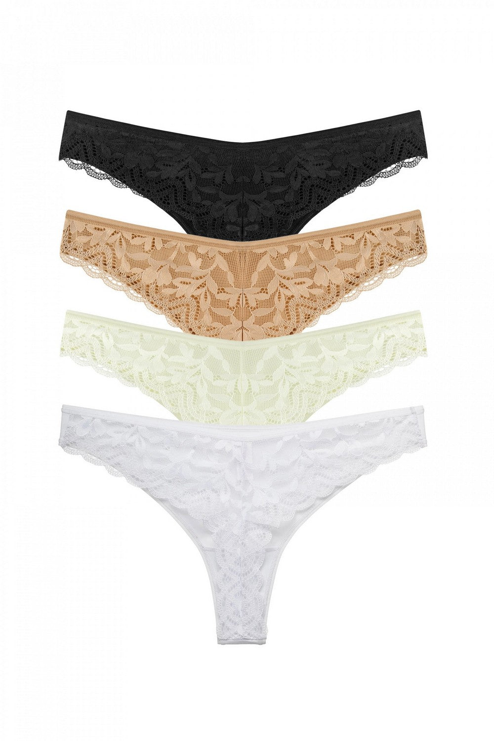 Хлопковые трусики стринг 2004-20 (4 шт.) 01/02/03/04