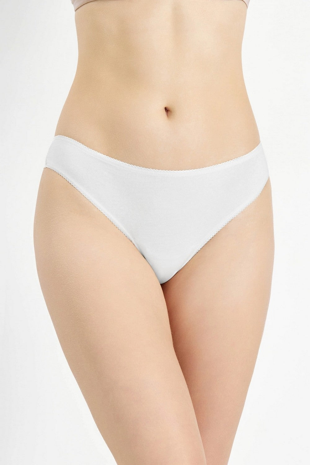 Хлопковые трусики бразилиана 2018-20 white