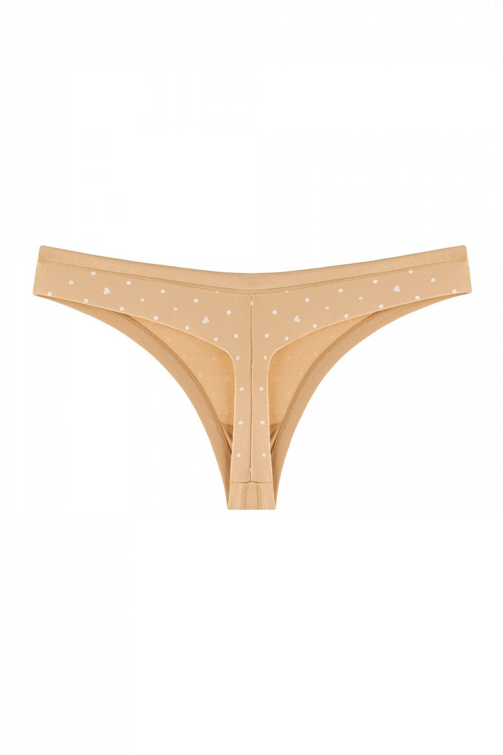 Трусики стринг с принтом 2202-12/275 beige