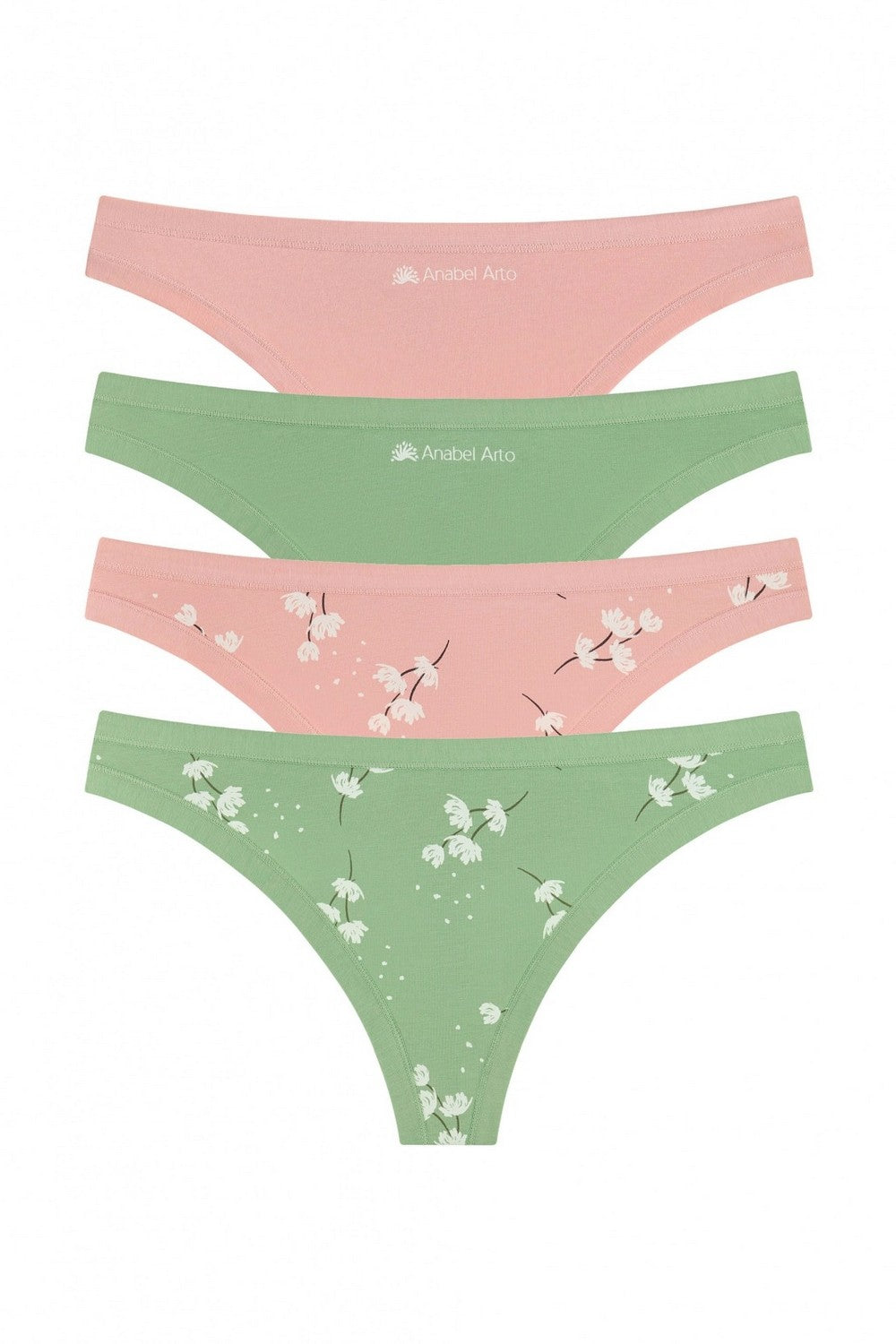 Трусики стринг из хлопка 2202-12 (4 шт.) 138/145/277/278