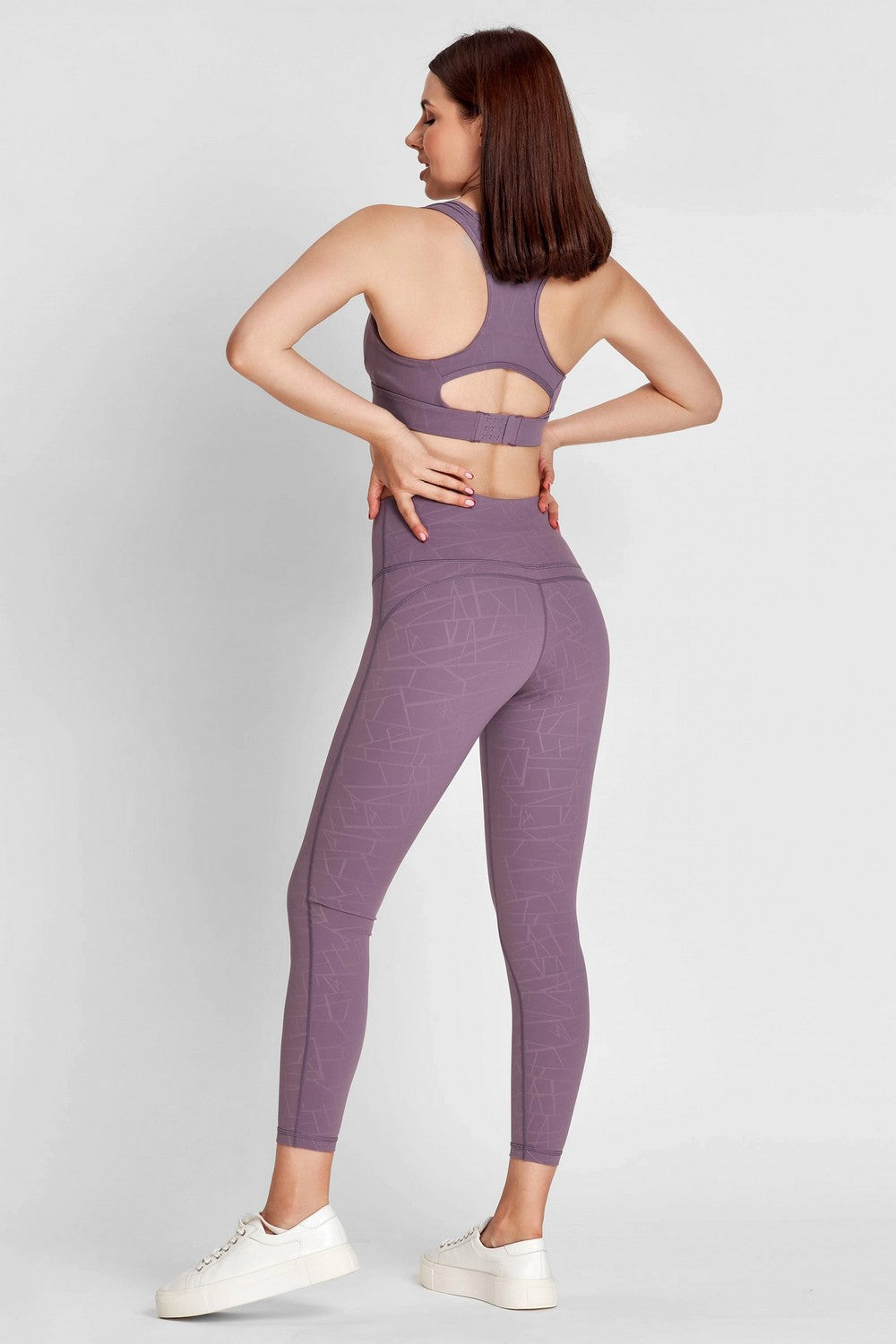 Спортивный костюм с принтом 6000-6243/6000-6023 lavender