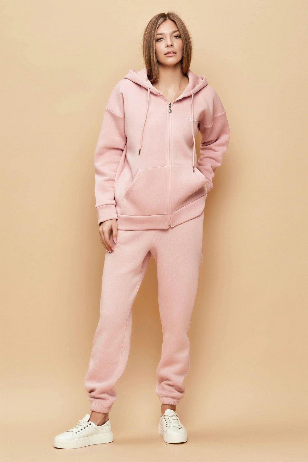 Спортивный костюм на молнии 604-6205-2 marshmallow