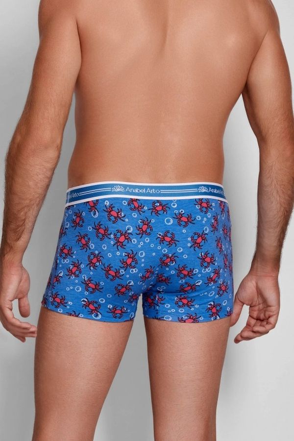 Трусы-шорты мужские 6127-1 AA 210 blue pink