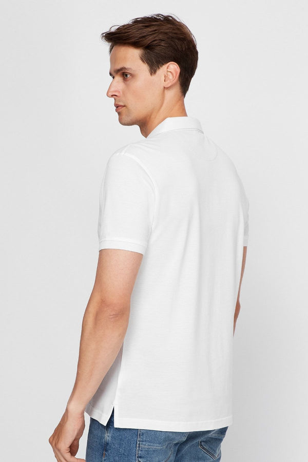 Мужская футболка-поло 6164-3 AA 02 white