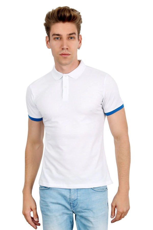 Мужская футболка-поло 6164-5 AA 02 white
