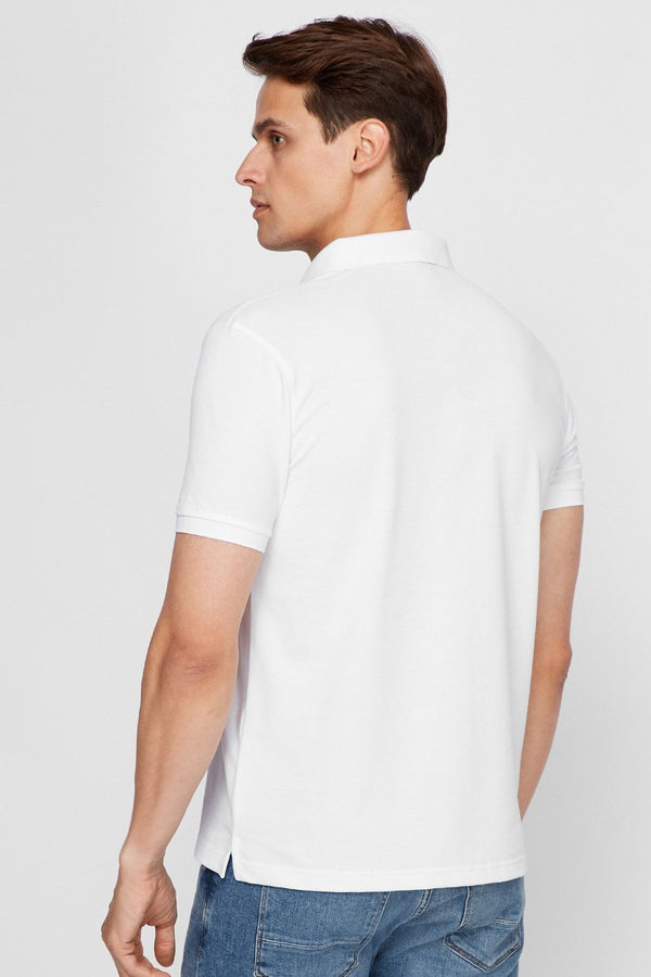 Мужская футболка-поло 6164-8 AA 02 white