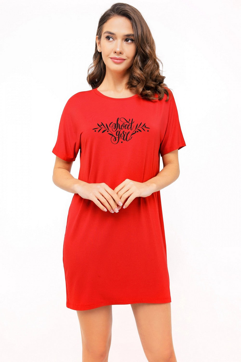 Ночная сорочка из модала 6236 terracotta