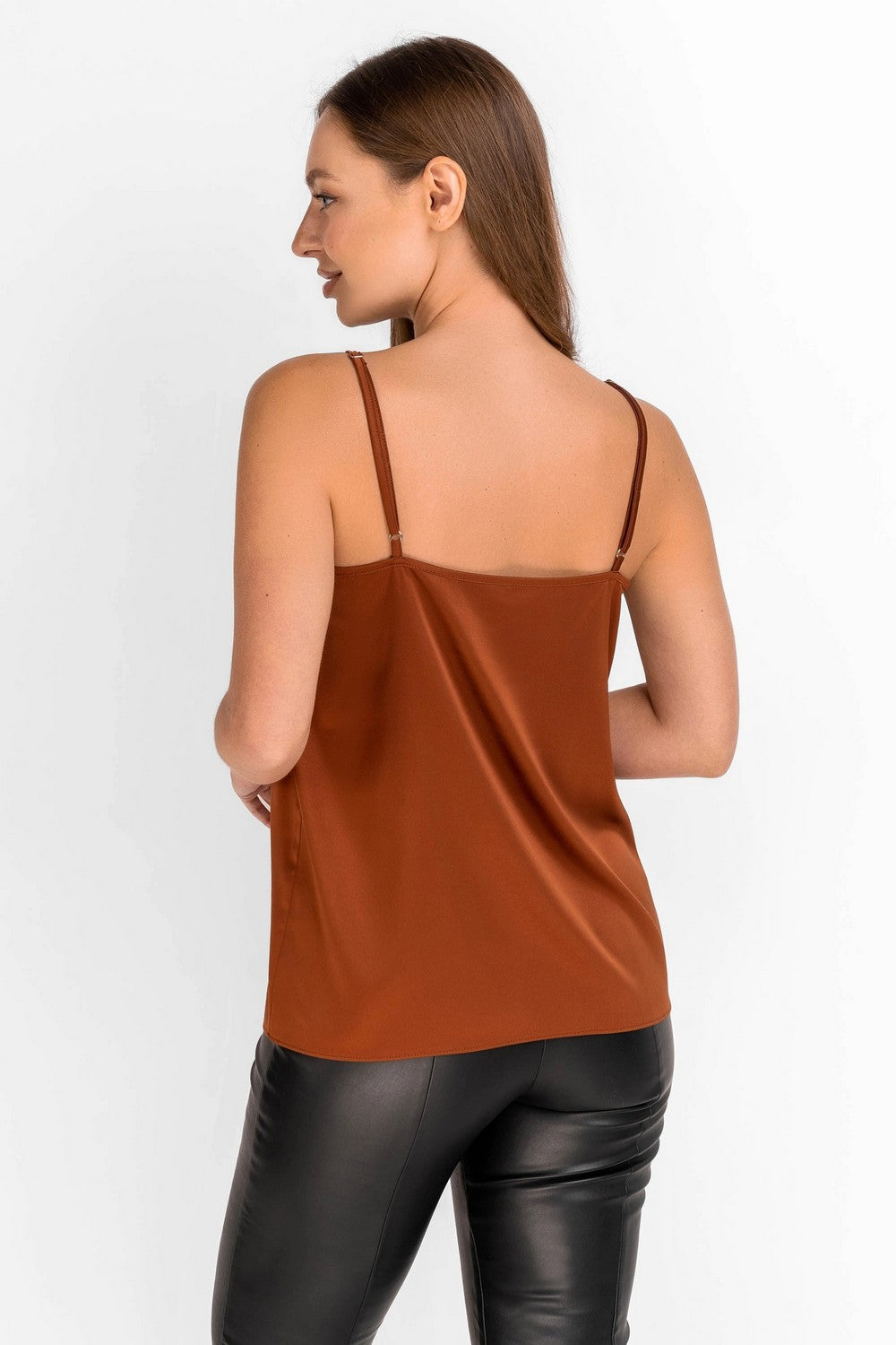 Майка на тонких бретелях 6254-6 cinnamon