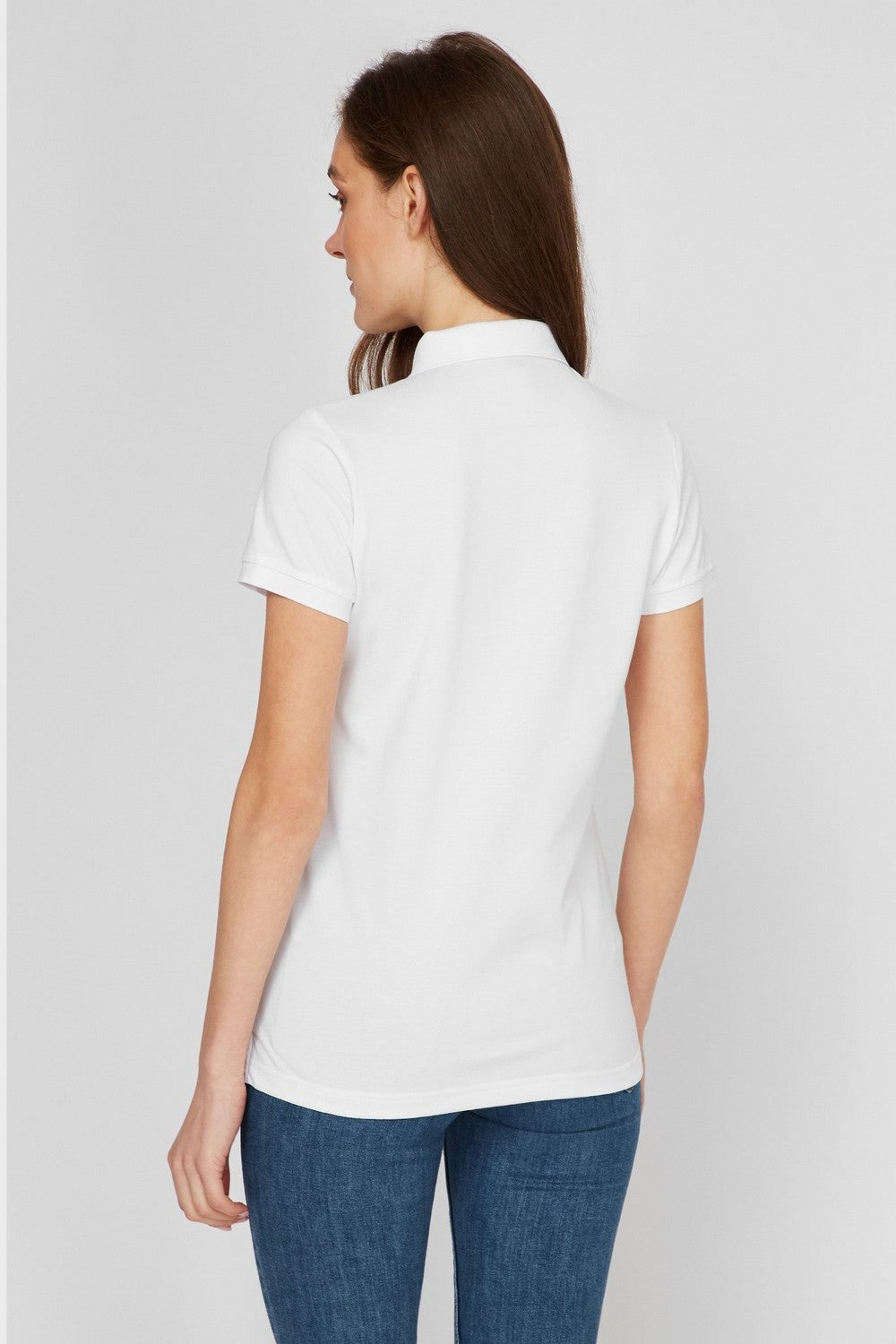 Хлопковая футболка-поло 6264-2 white