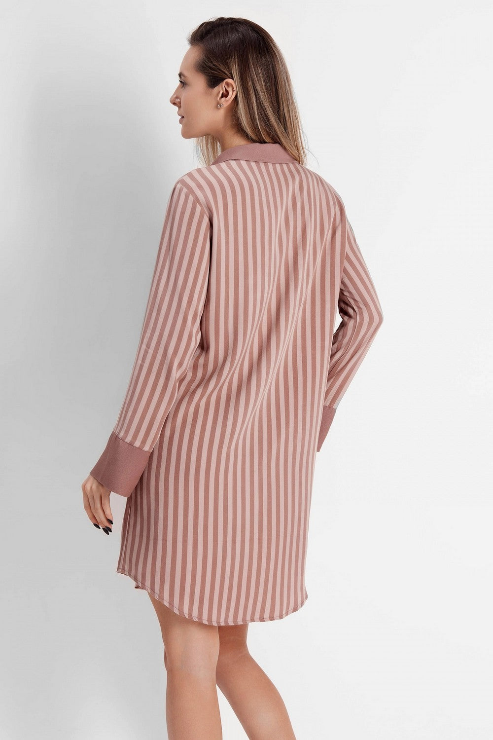 Ночная сорочка в полоску 6780 51/513 coffee