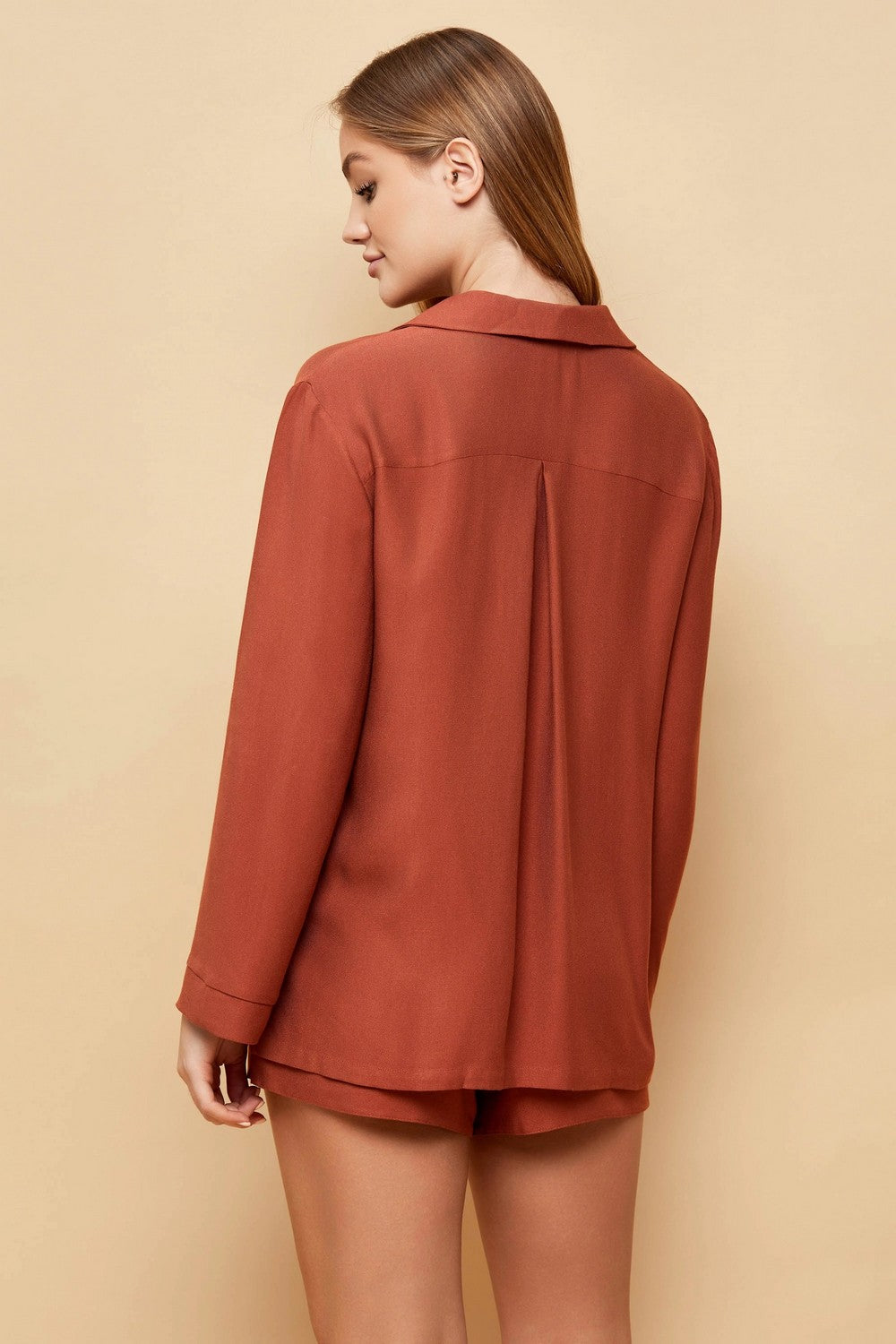 Пижама из вискозы 6826 cinnamon