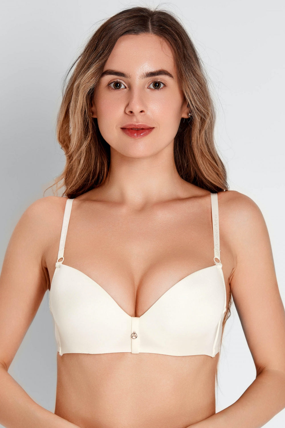 Гладкий бюстгальтер push-up 7005-009 champagne