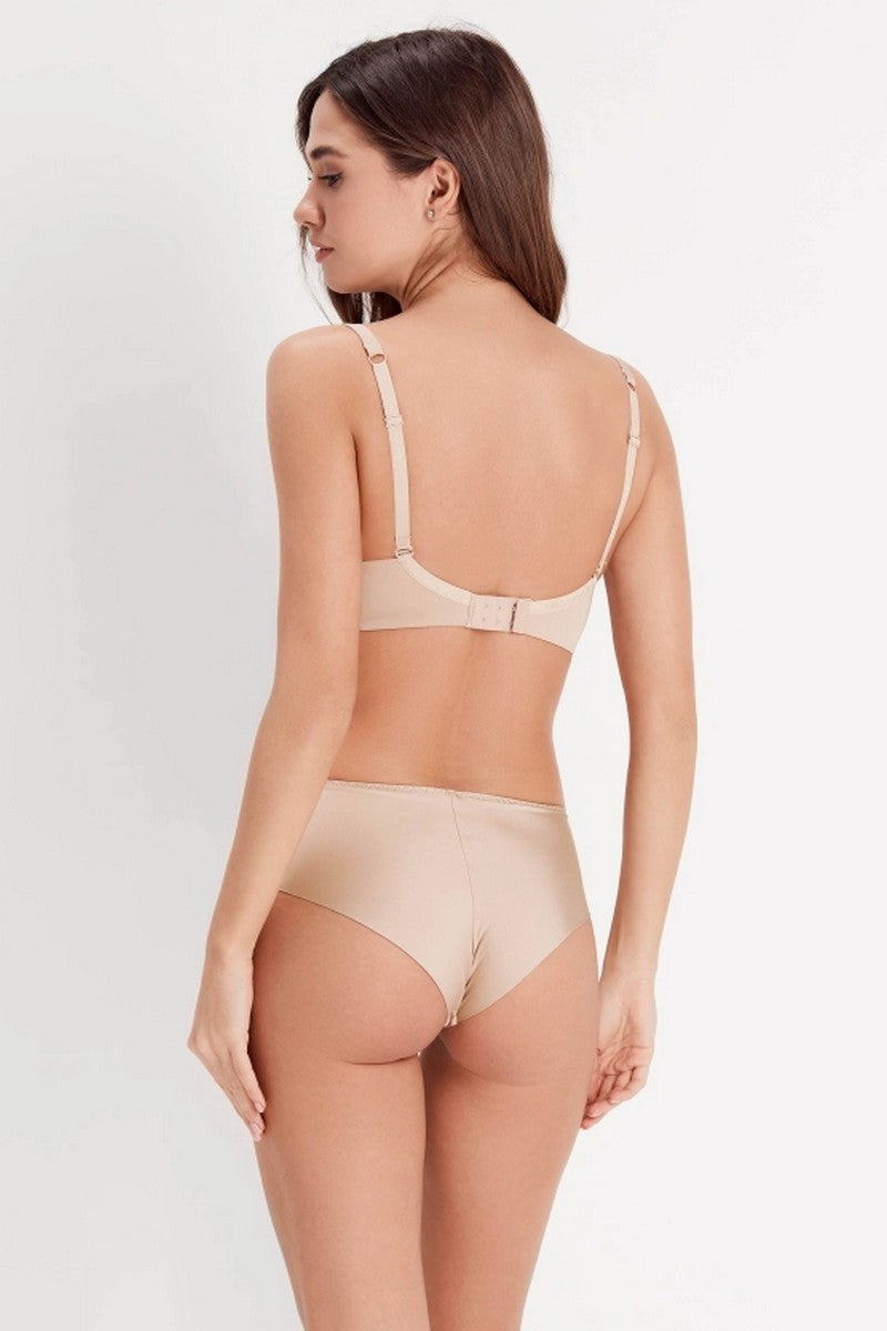 Бюстгальтер балконет со съемными бретелями 7005-011-1 beige
