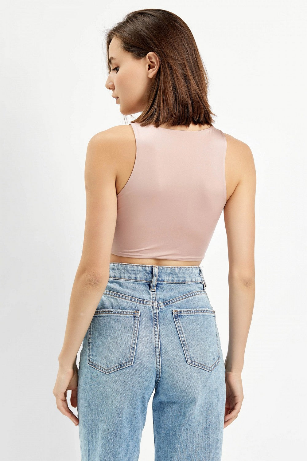 Укороченный топ из микрофибры 7005-049 mystical rose