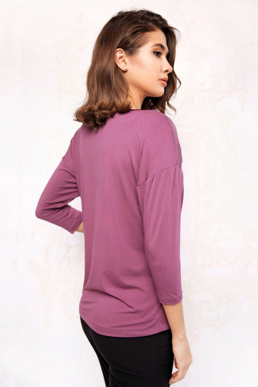 Джемпер из модала 7027-6278-2 gray/lilac