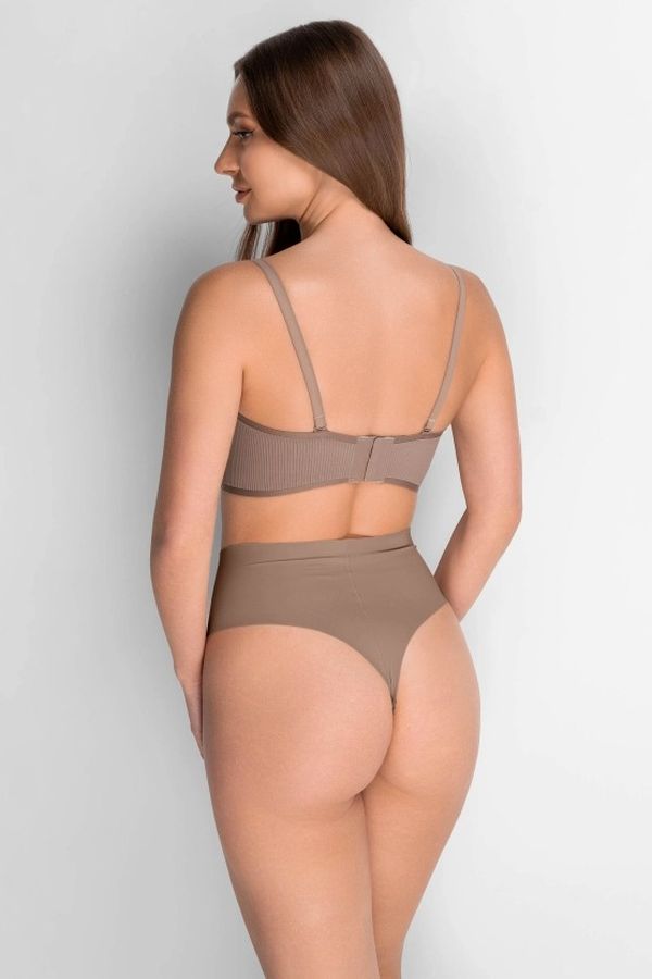 Бесшовный бюстгальтер push-up из микрофибры 7030-030 coffee