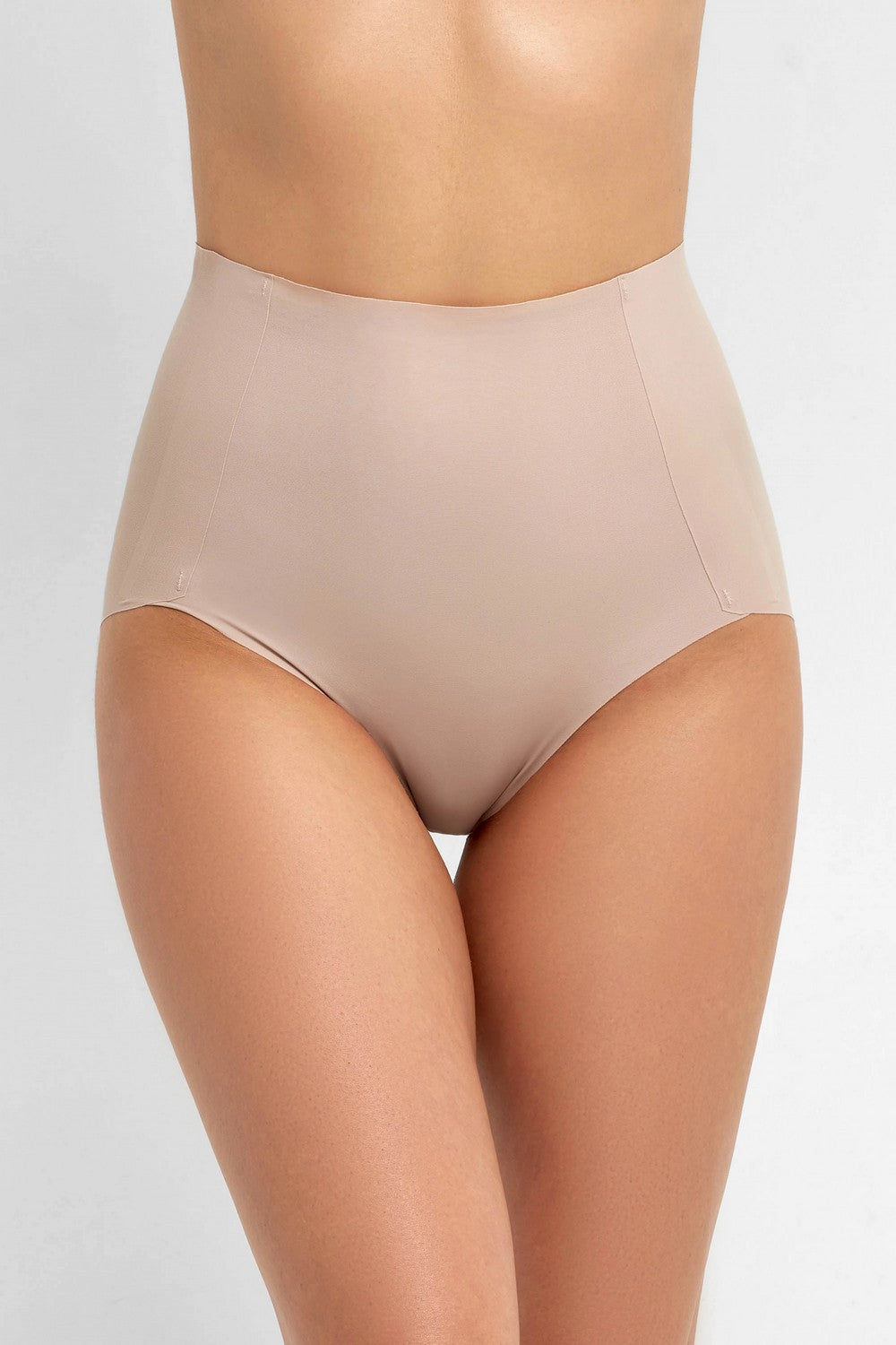 Высокие трусики слип 7034-35 beige