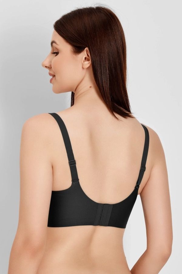 Бесшовный бра-топ из микрофибры 7075-075 black