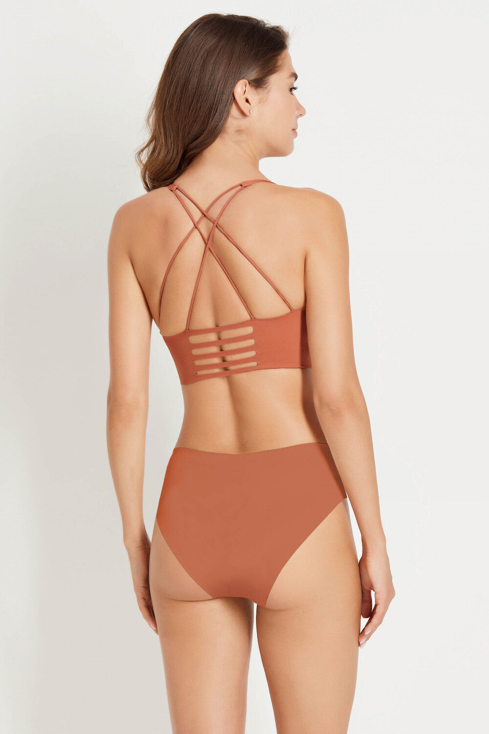 Бесшовный комплект белья 7076-072/7076-33 copper