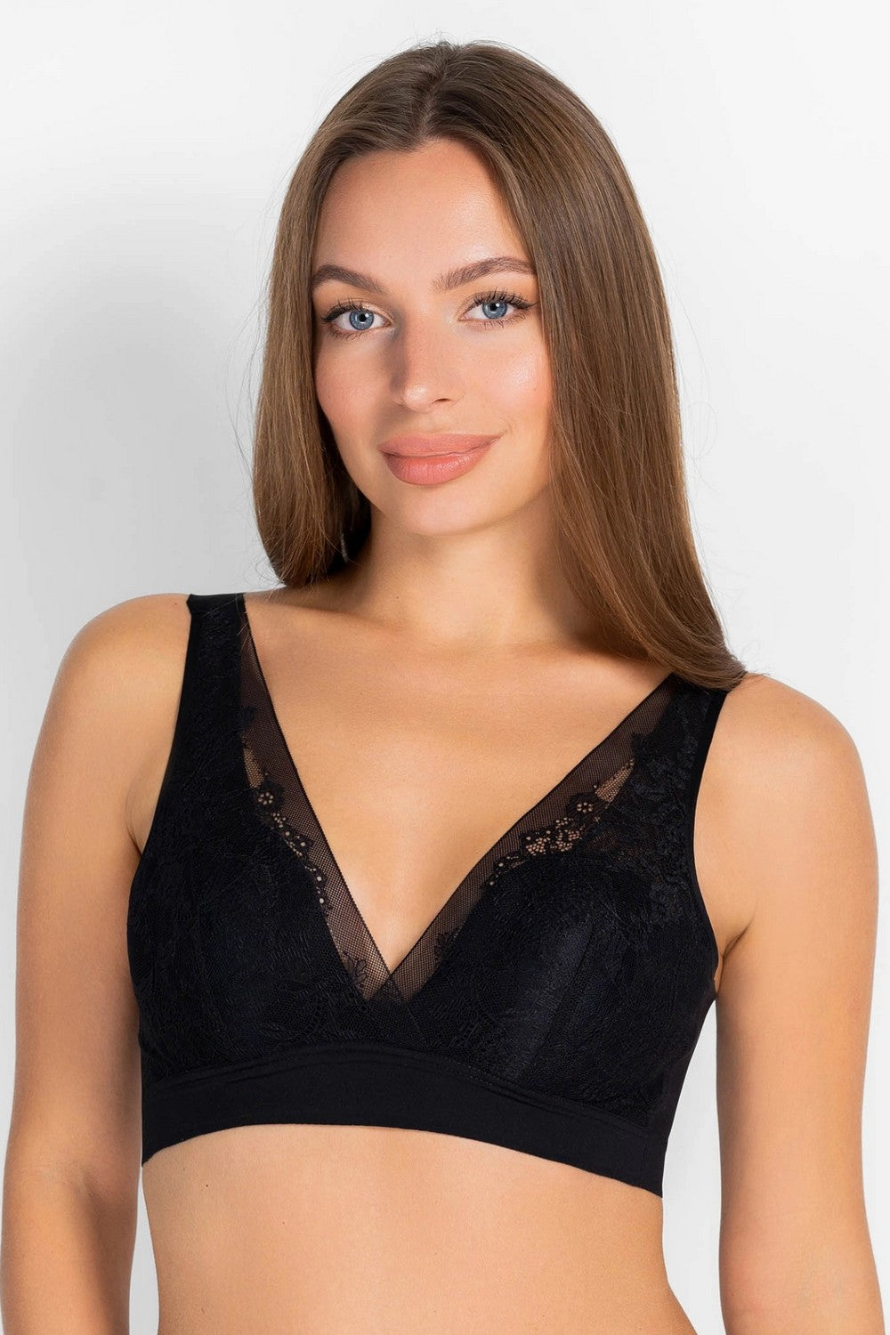 Кружевной бралет с вкладышами 7083-071 black