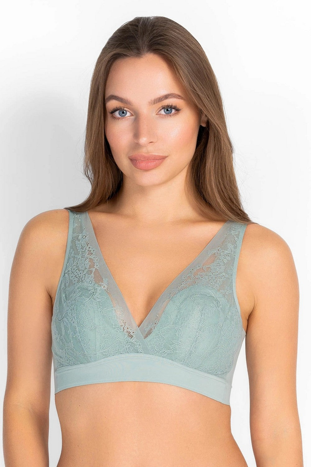 Кружевной бралет с вкладышами 7083-071 jade