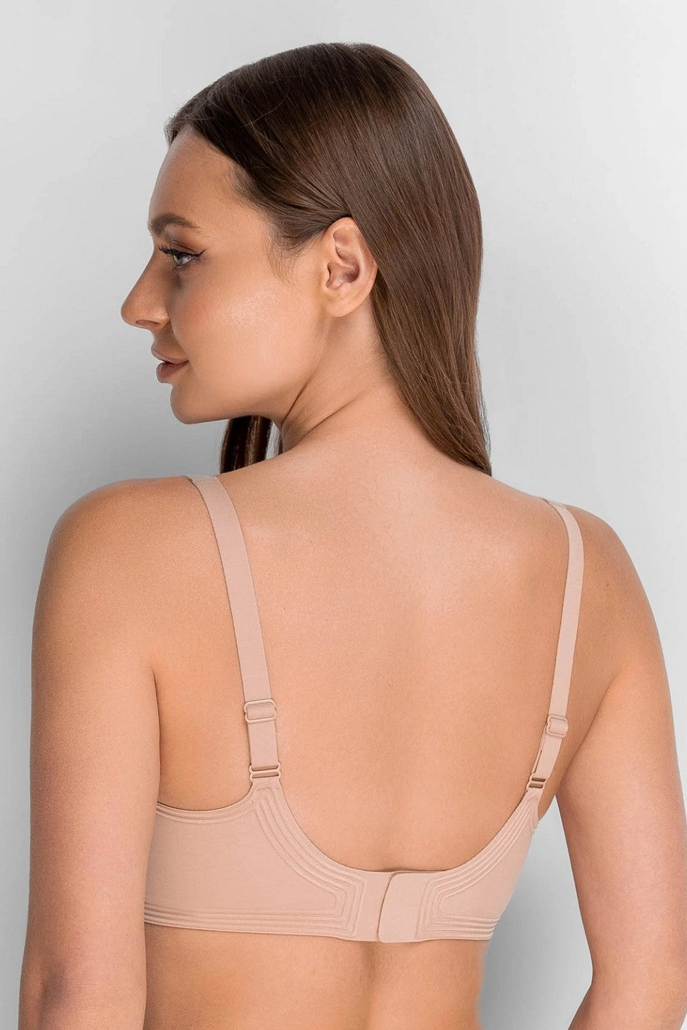 Бесшовный бюстгальтер из микрофибры 7086-074 beige