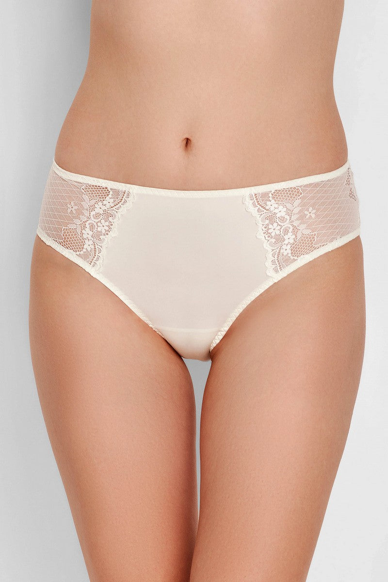 Трусики слип с кружевом 8057-34 champagne