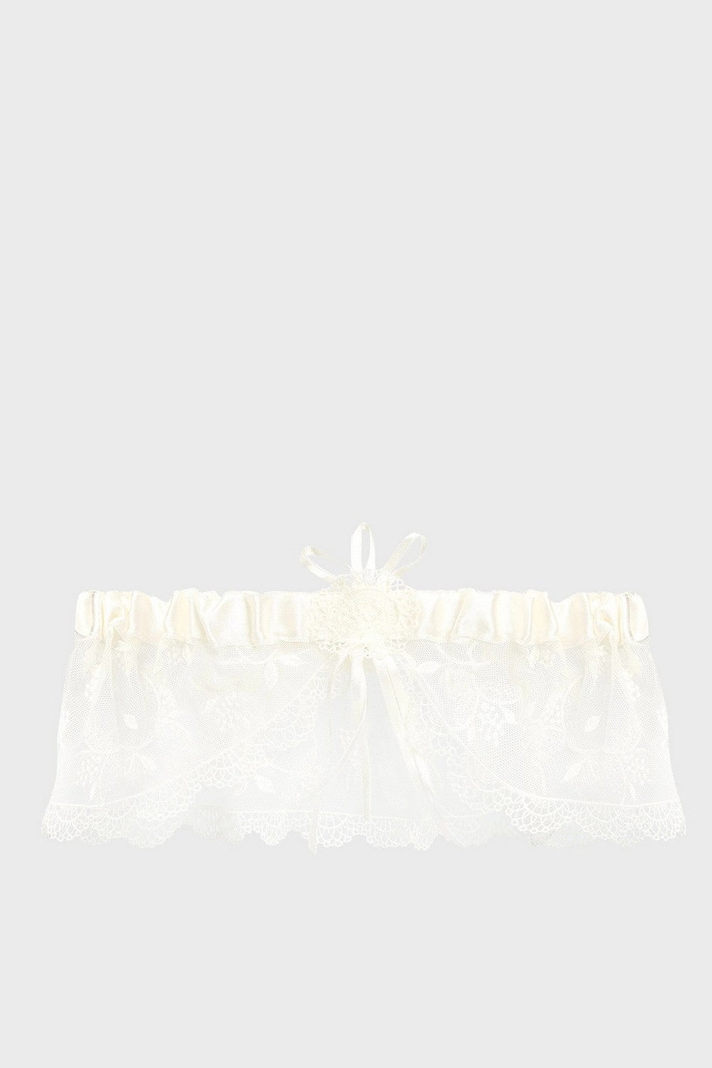 Подвязка на ногу с вышивкой 8113 champagne