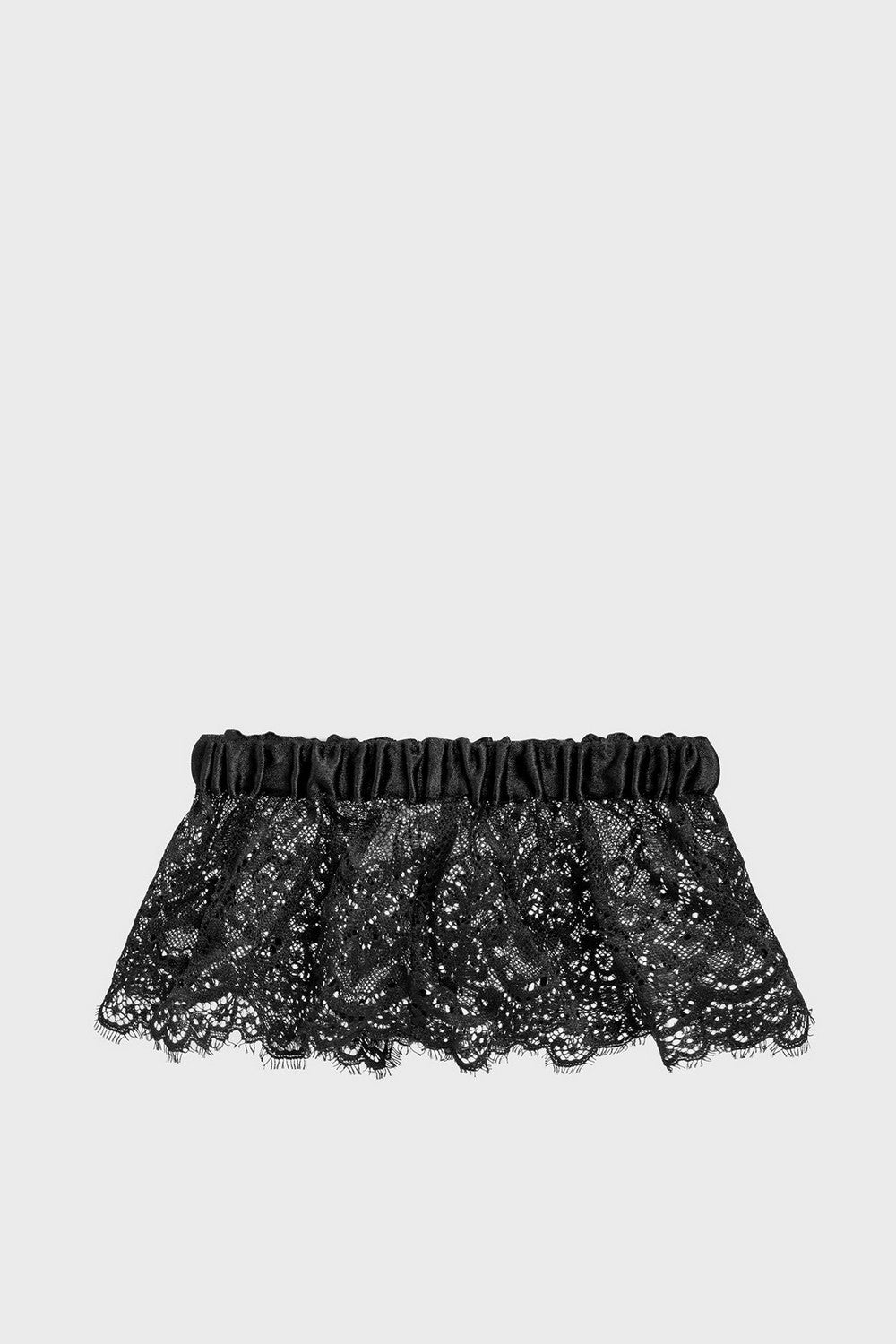 Кружевная подвязка на ногу 8122-60 black