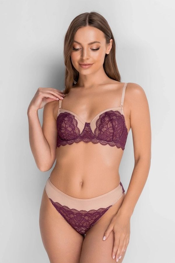 Бралет из кружева 8154-057-1 amaranth