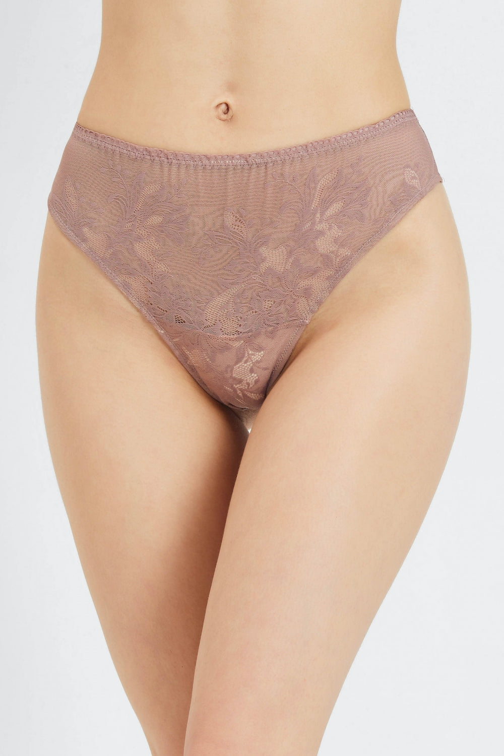 Кружевные трусики бразилиана 8156-22 Serenity coffee