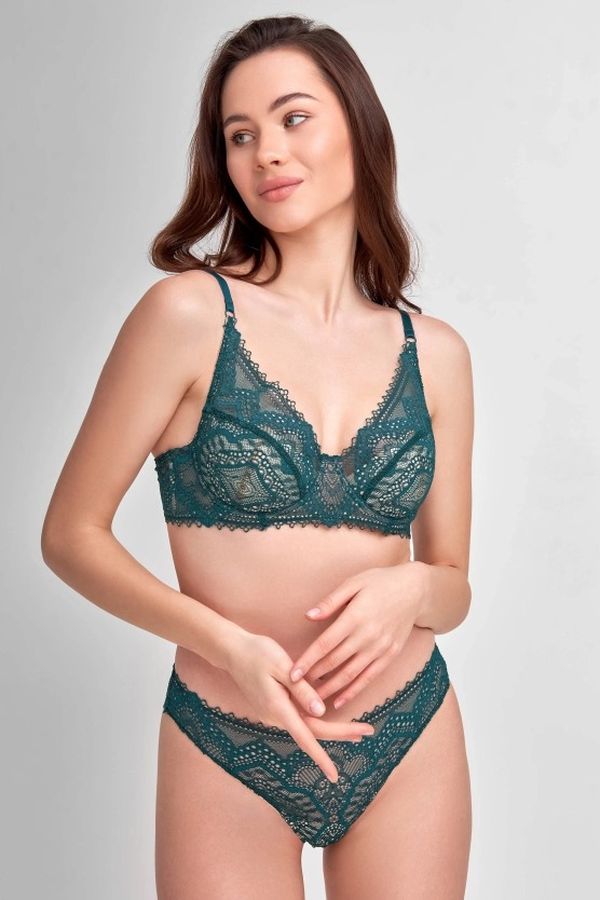 Бюстгальтер из кружева 8157-056 emerald